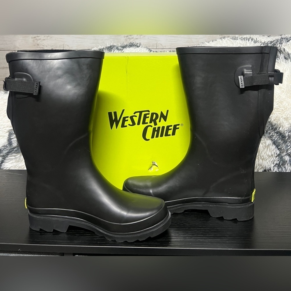 Western Chief Black Women's Rain Boots